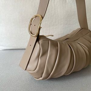 Mango tan shoulder bag